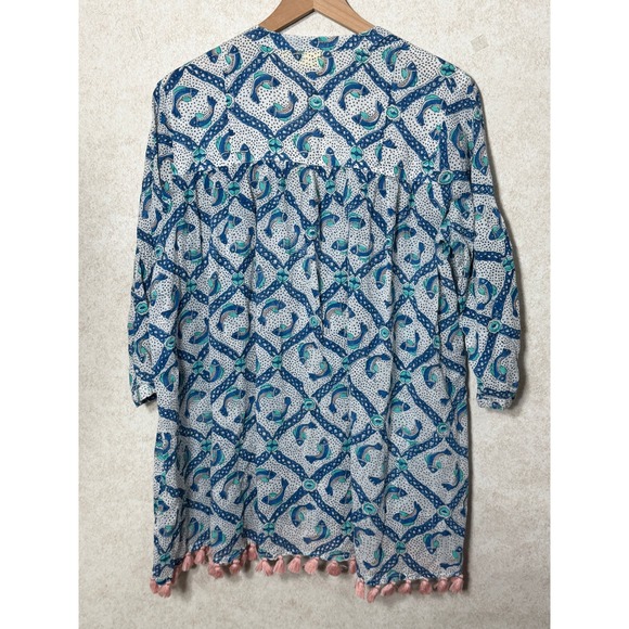 Roller Rabbit Blue and Pink Tunic - Picture 7 of 7